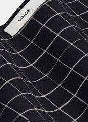 Trellis Plaid Cotton-Blend Headkerchief in Scarves & Hats | VINCE Women