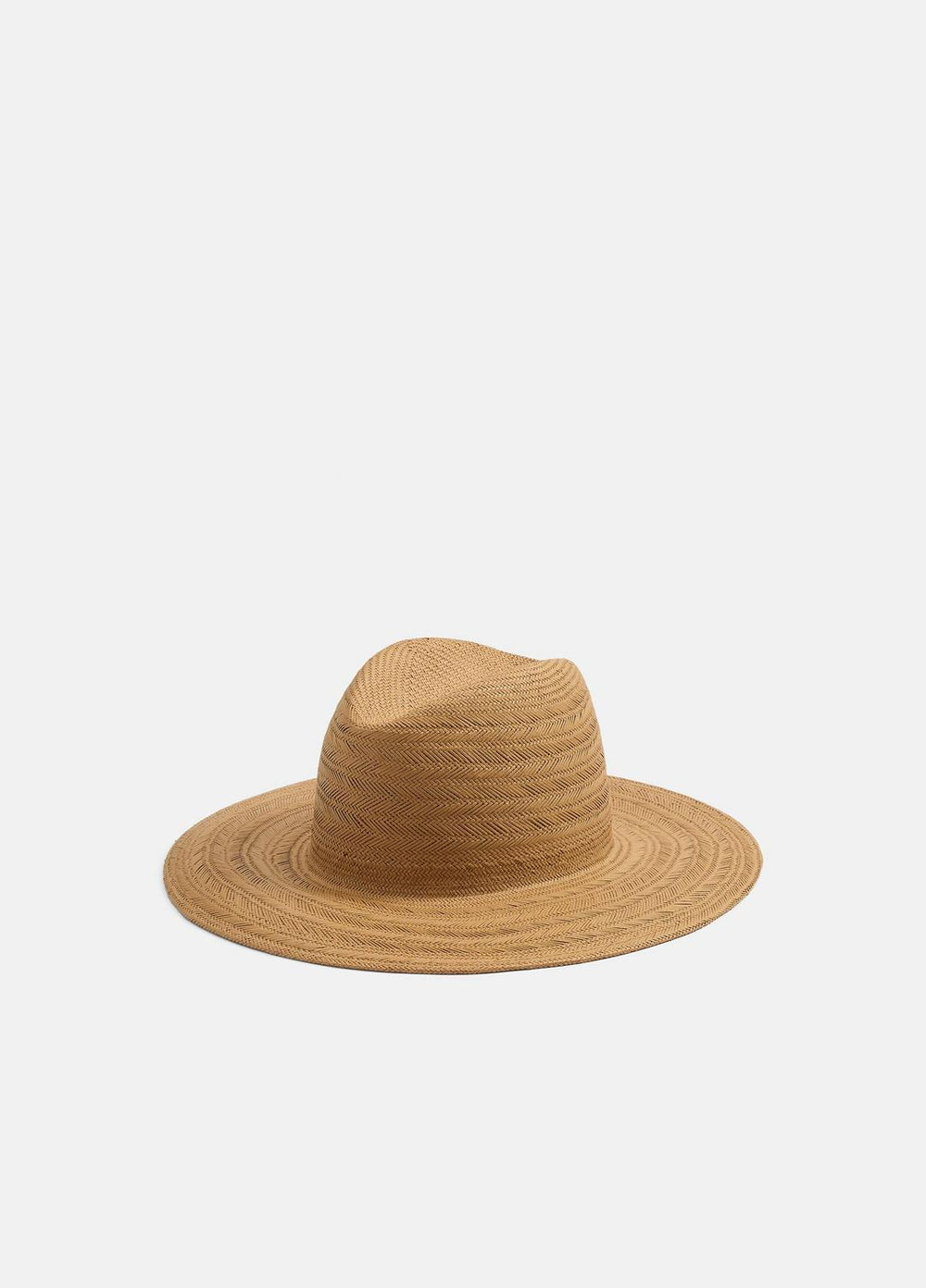 Herringbone-Weave Straw Panama Hat in Scarves & Hats | VINCE Women