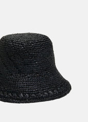 Straw Bucket Hat in Scarves & Hats | VINCE Women