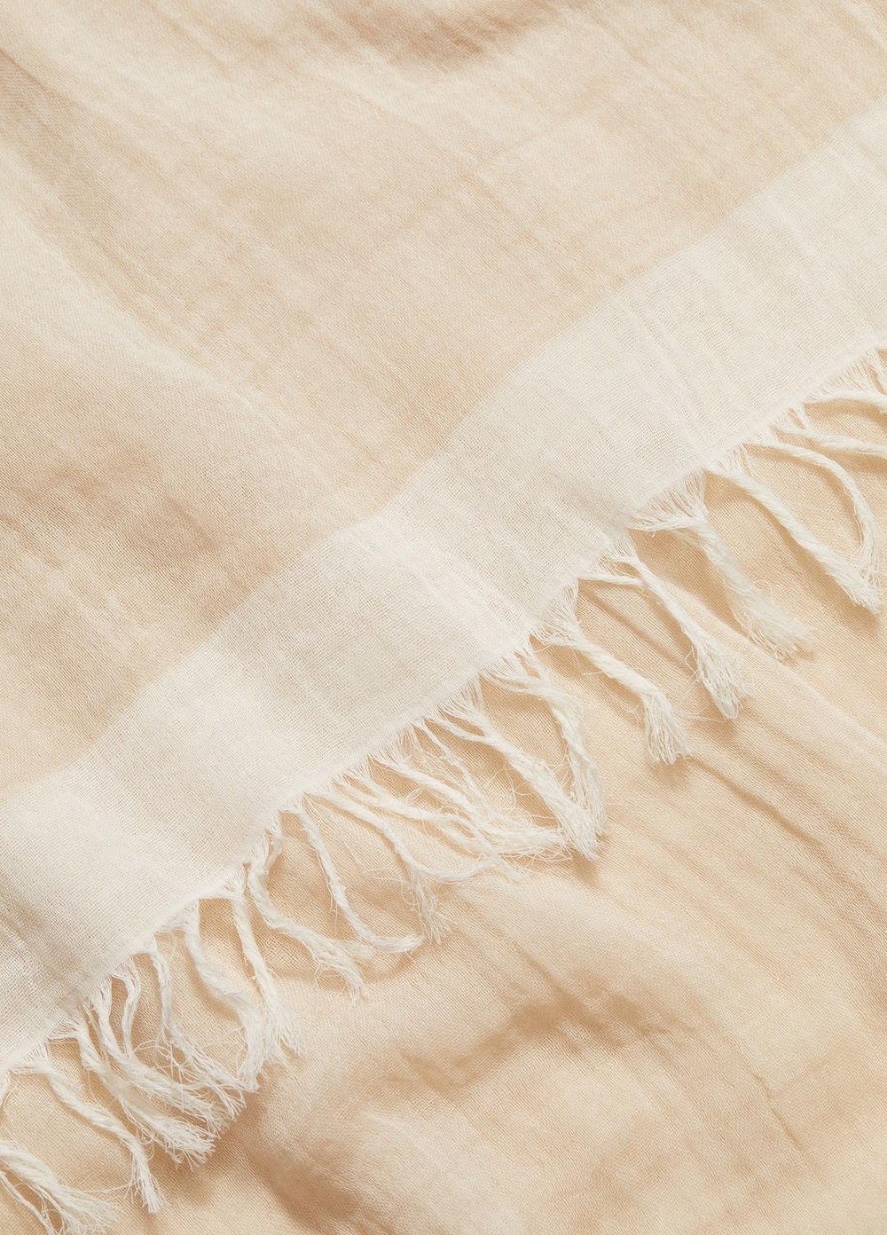 Border-Stripe Cotton Scarf in Scarves & Hats | VINCE Women
