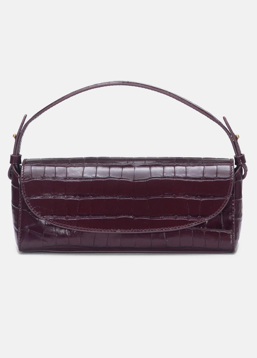 Sabrina Croc-Embossed Leather Mini Top-Handle Bag in Handbags | VINCE Women