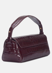 Sabrina Croc-Embossed Leather Mini Top-Handle Bag in Handbags | VINCE Women