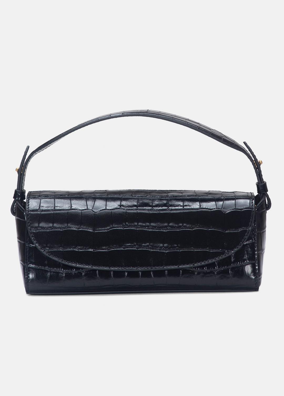Sabrina Croc-Embossed Leather Mini Top-Handle Bag in Handbags | VINCE Women