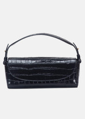 Sabrina Croc-Embossed Leather Mini Top-Handle Bag in Handbags | VINCE Women