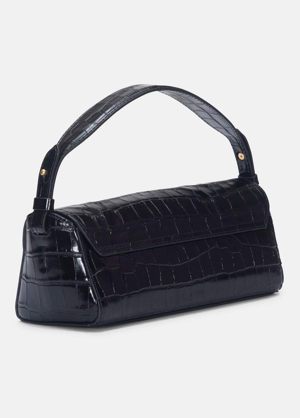 Sabrina Croc-Embossed Leather Mini Top-Handle Bag in Handbags | VINCE Women