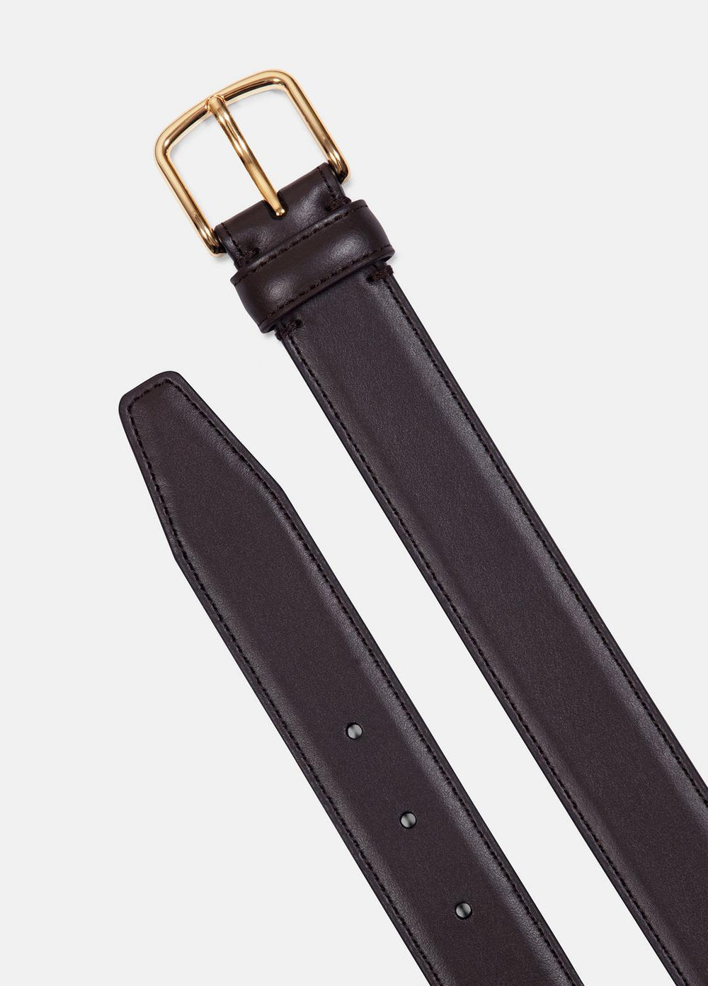 Women’s 32mm Stitched Leather Belt in Belts | VINCE Women