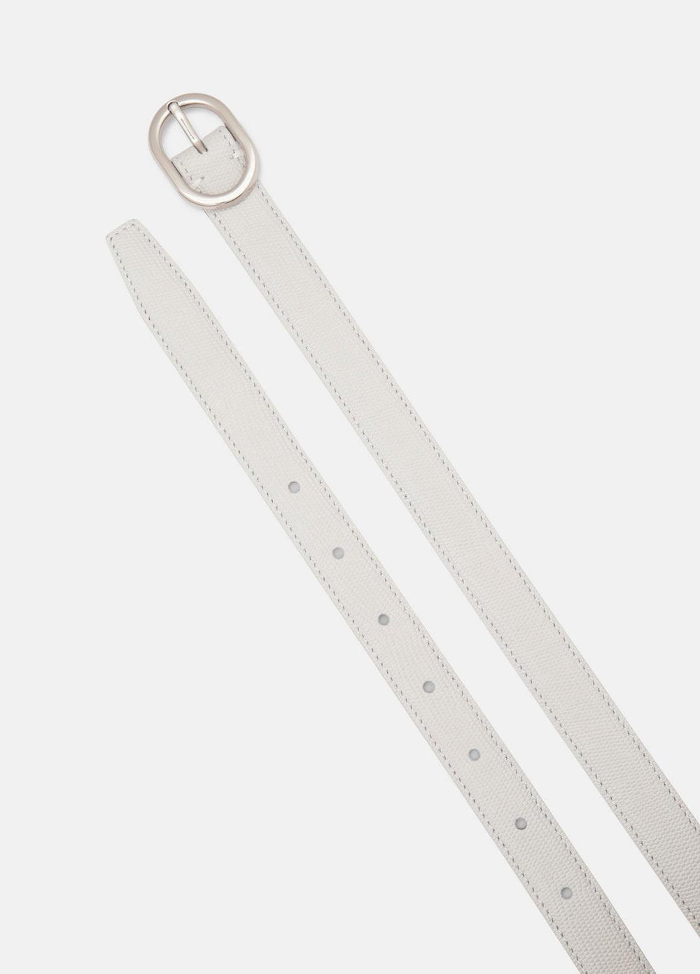 Women’s 20mm Stitched Lizard-Embossed Leather Belt in Belts | VINCE Women