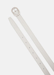Women’s 20mm Stitched Lizard-Embossed Leather Belt in Belts | VINCE Women