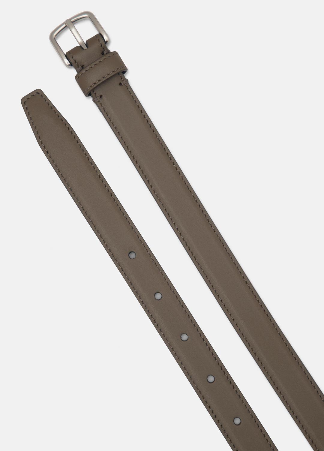 Women’s 20mm Stitched Leather Belt in Belts | VINCE Women