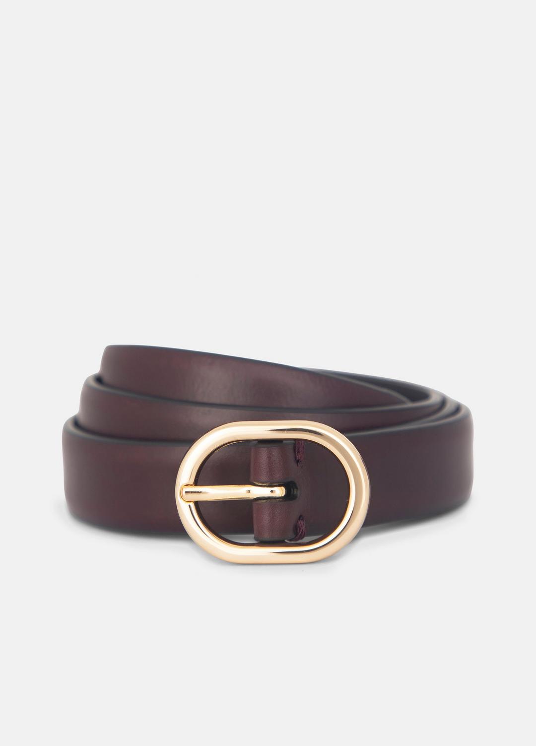 Women's 20mm Spazzolato Leather Belt in Belts | VINCE Women