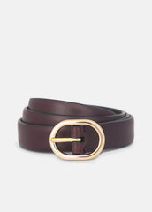 Women's 20mm Spazzolato Leather Belt in Belts | VINCE Women
