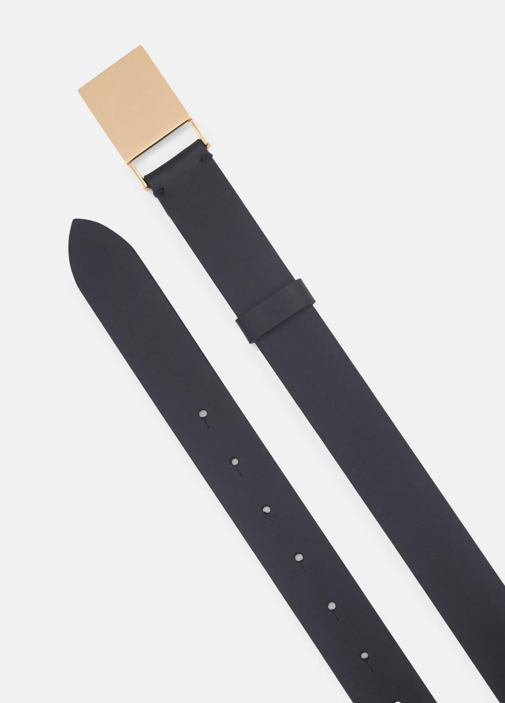 Women's 30mm Plaque Leather Belt in Belts | VINCE Women