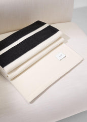 Cashmere Jersey Stripe Throw in Pillows & Blankets | VINCE Women