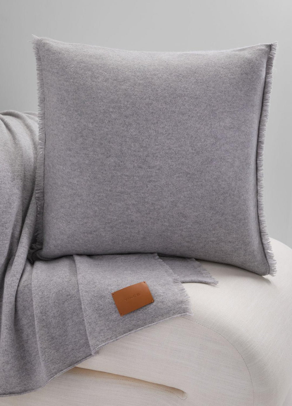 Cashmere Reverse Jersey Pillow in Pillows & Blankets | VINCE Women