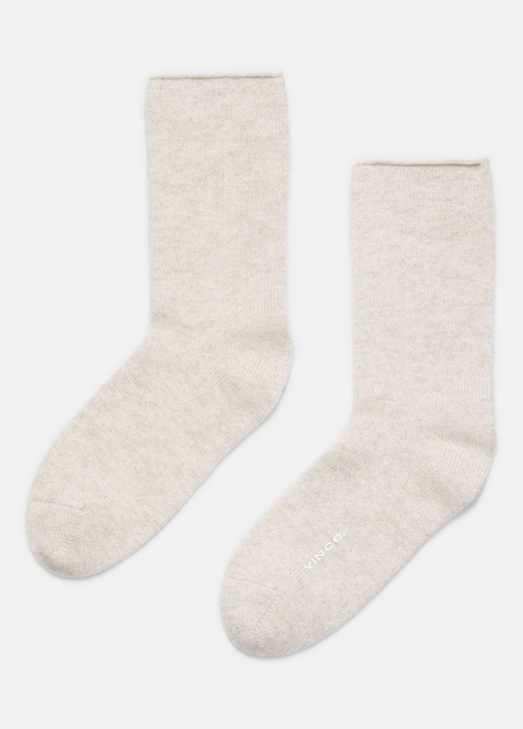 Women's Cashmere Jersey Short Sock in Accessories | VINCE Women