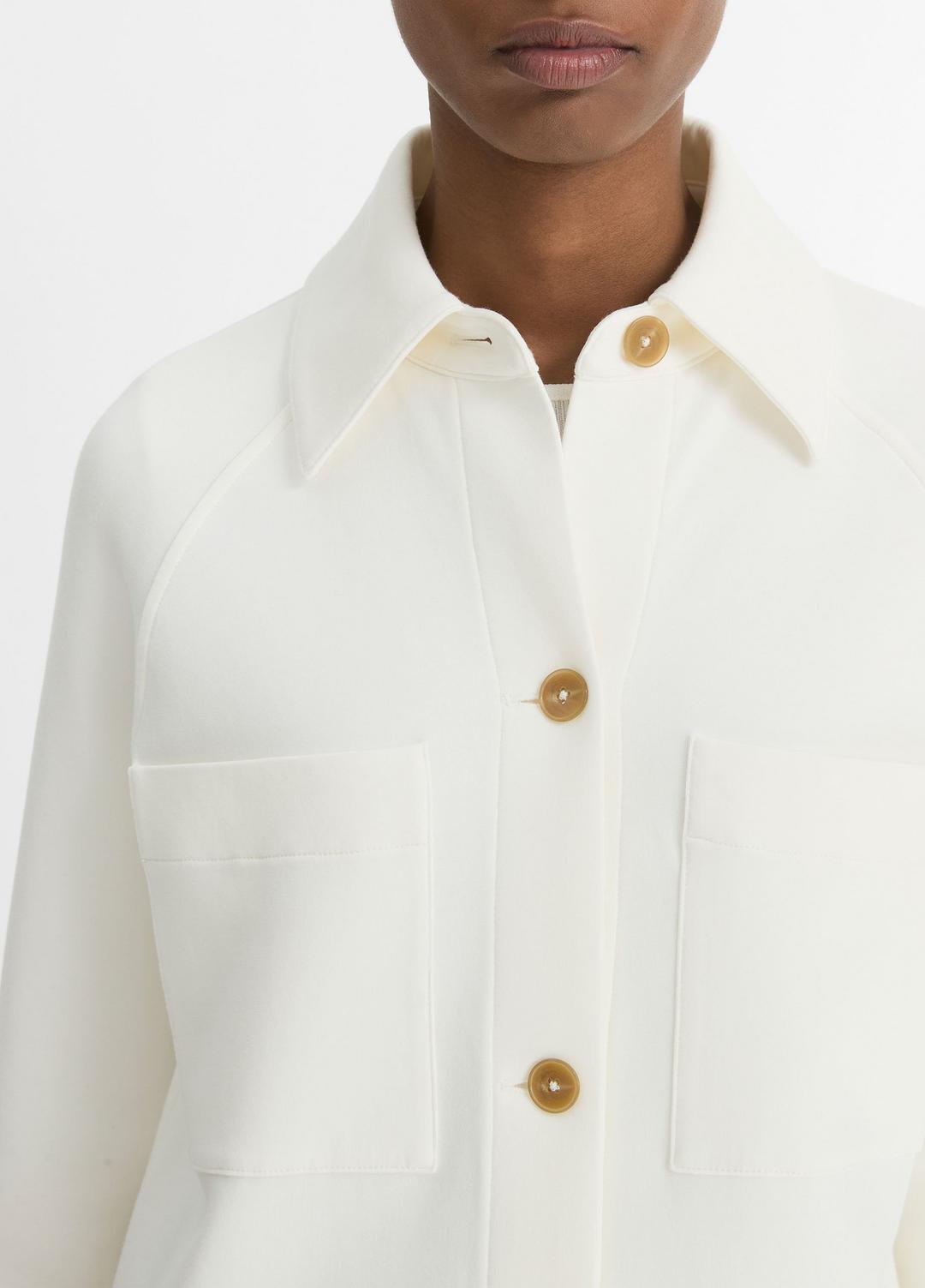 Cotton-Blend Shirt Jacket in Vince Products Women | VINCE Women