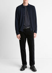 Featherweight Merino Wool-Cashmere Sweater Shirt in Long Sleeve | VINCE Men