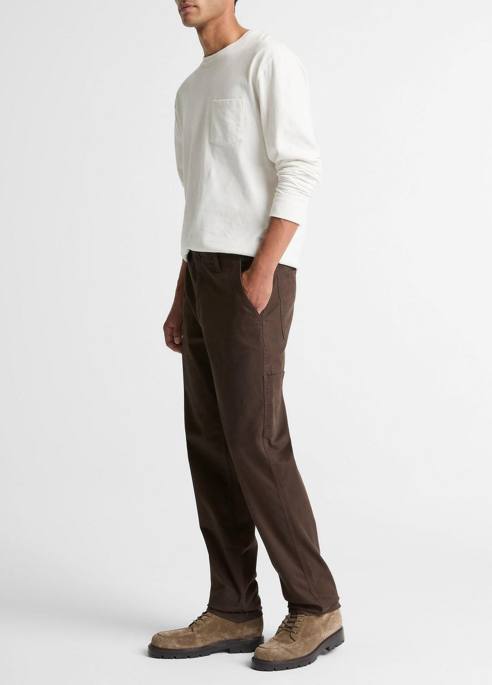 Owen Athletic Stretch-Cotton Utility Pant in Trousers | VINCE Men