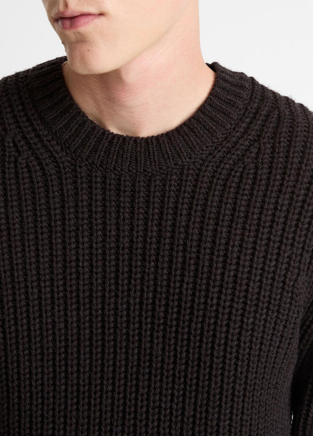 Utility Shaker Merino Wool Sweater in Crew Neck | VINCE Men
