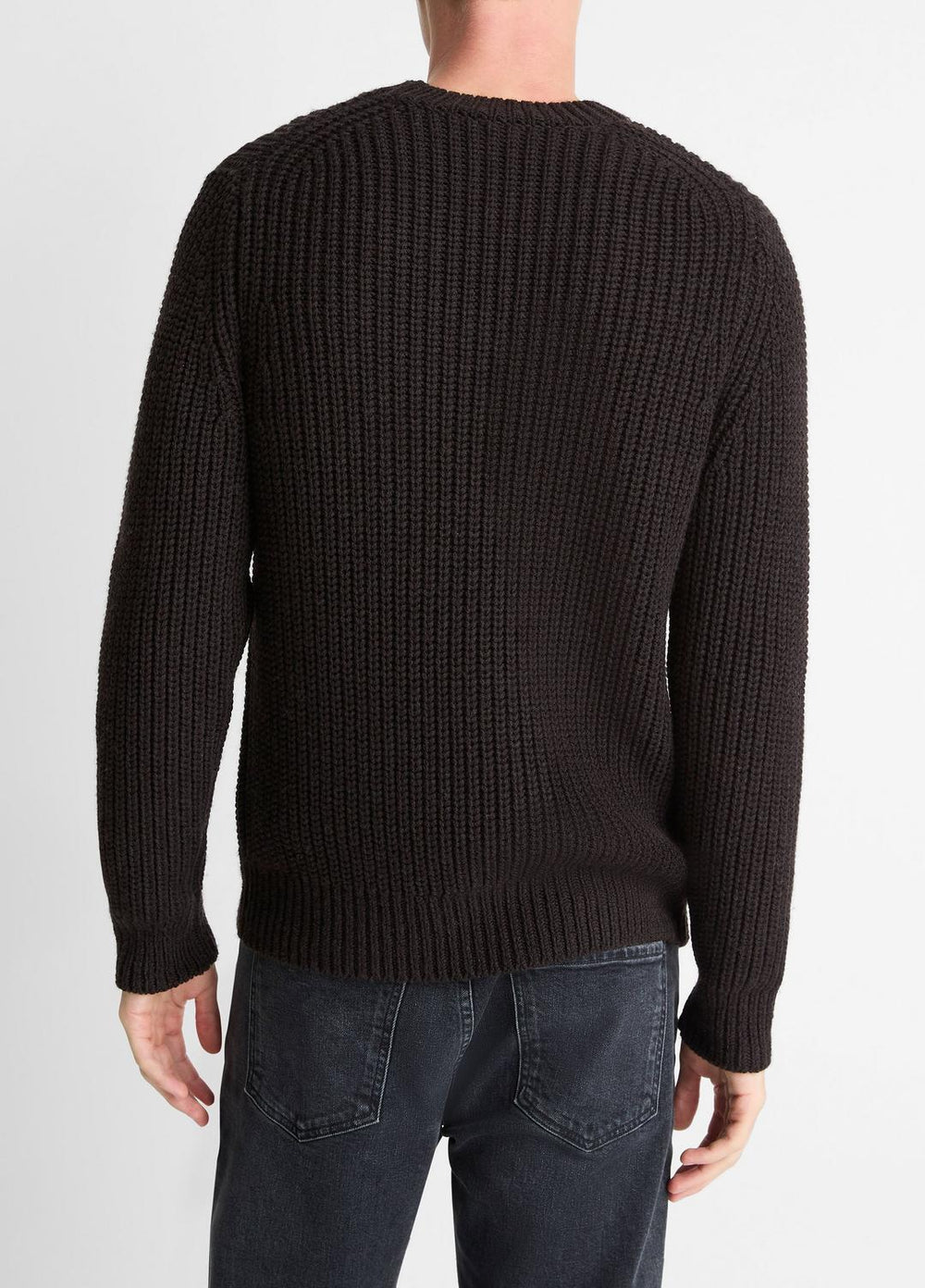 Utility Shaker Merino Wool Sweater in Crew Neck | VINCE Men
