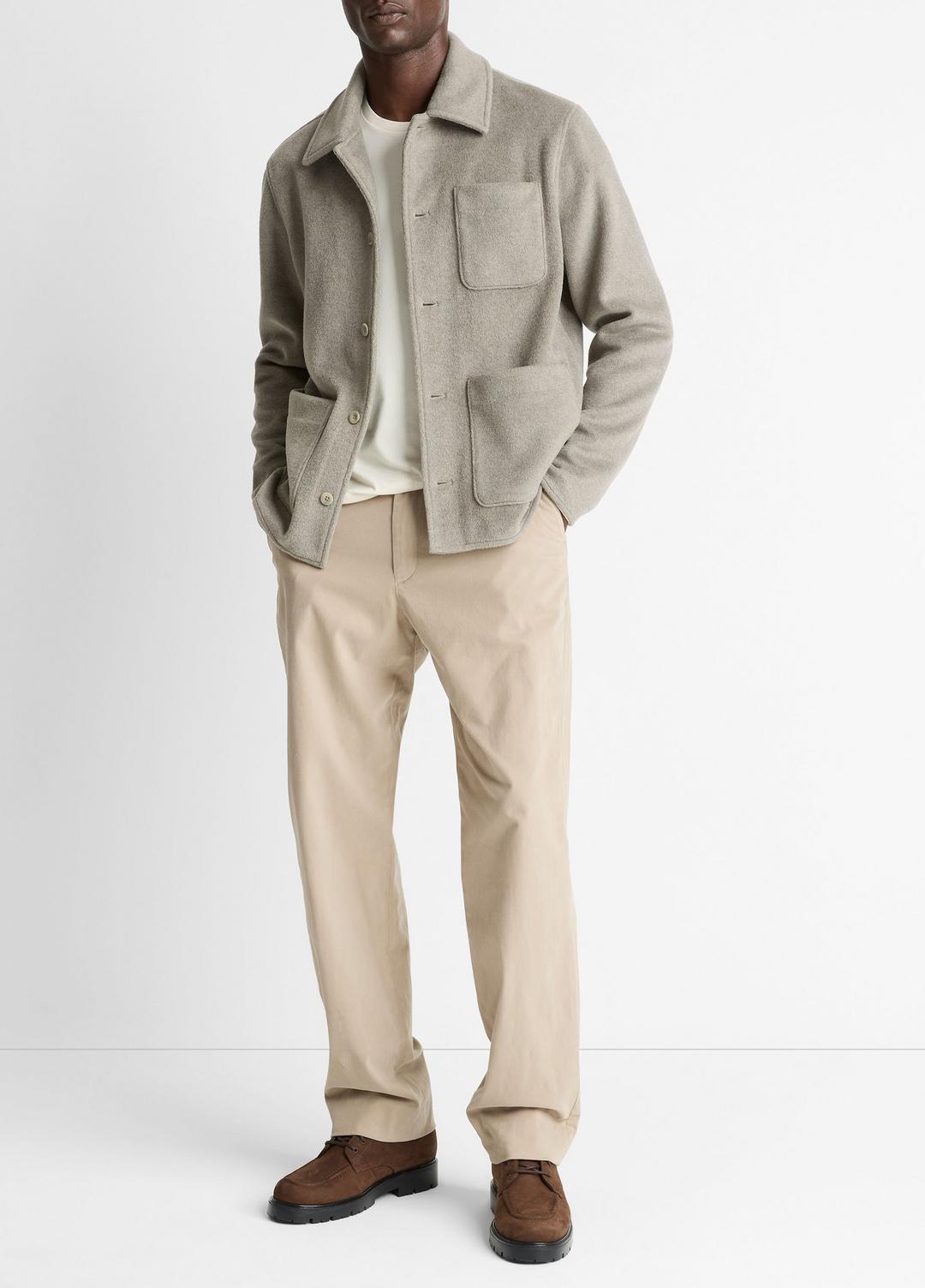 Double-Knit Chore Jacket in Jackets | VINCE Men