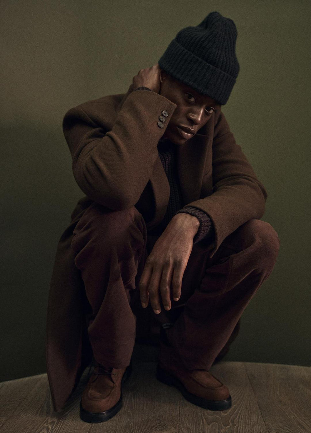Splittable Wool-Cashmere Single-Breasted Topcoat in Coats | VINCE Men