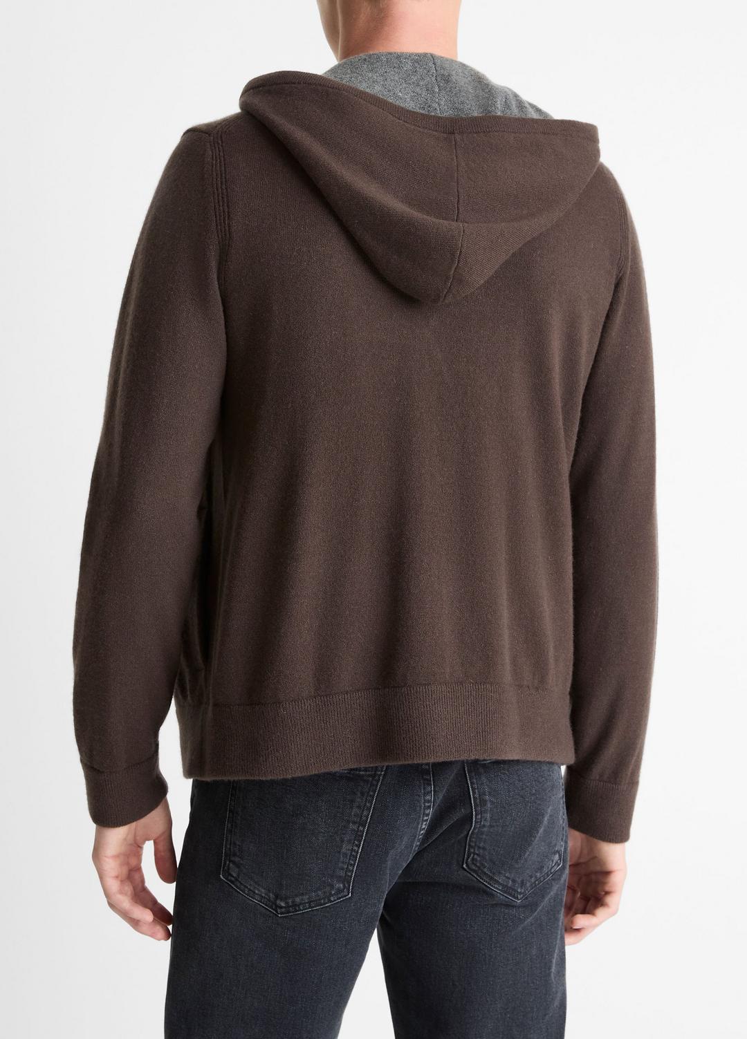 Cashmere Zip-Front Hoodie in Sweatshirts & Hoodies | VINCE Men