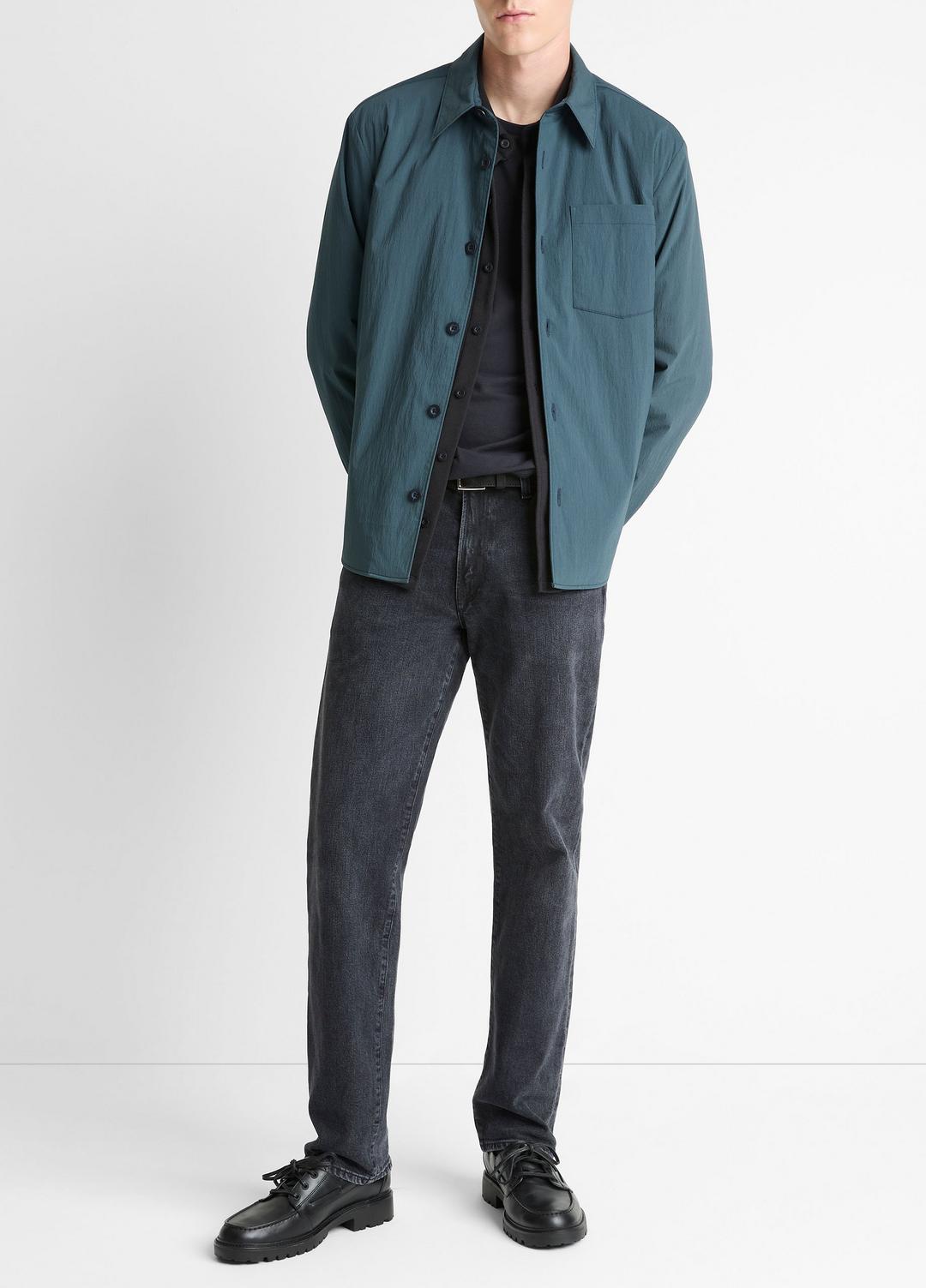 Insulated Tech-Cotton Shirt Jacket in Shirt Jackets | VINCE Men