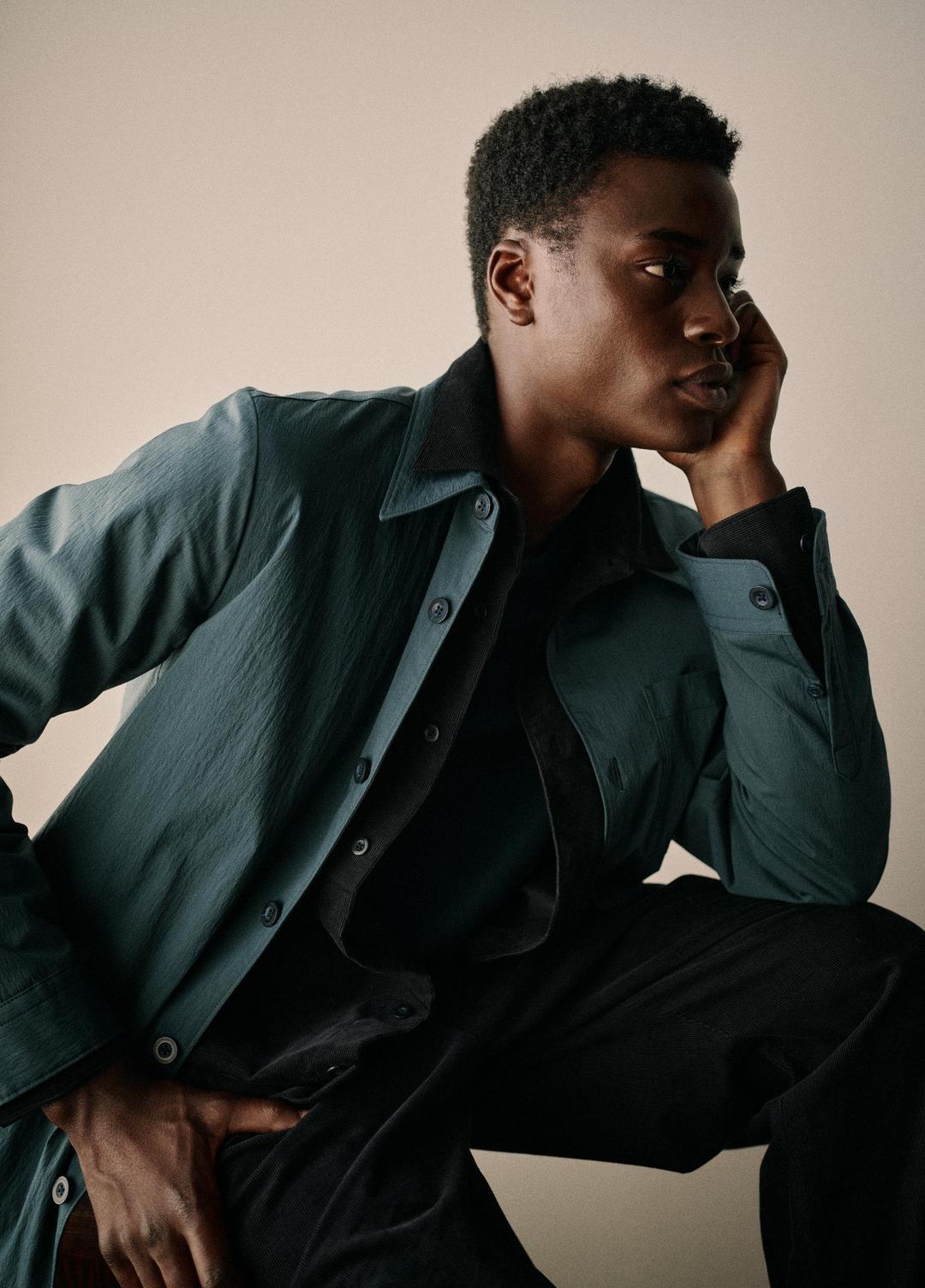 Insulated Tech-Cotton Shirt Jacket in Shirt Jackets | VINCE Men