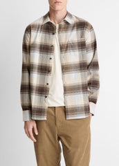 Missoula Plaid Button-Front Shirt in Long Sleeve | VINCE Men