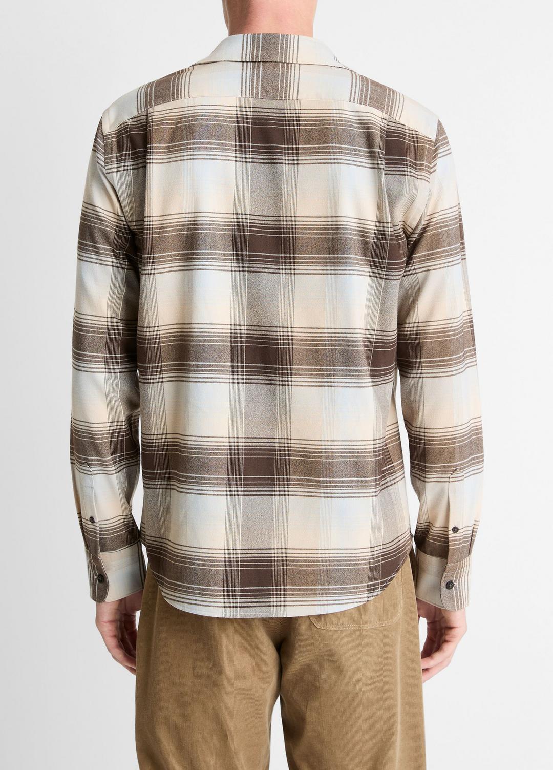 Missoula Plaid Button-Front Shirt in Long Sleeve | VINCE Men