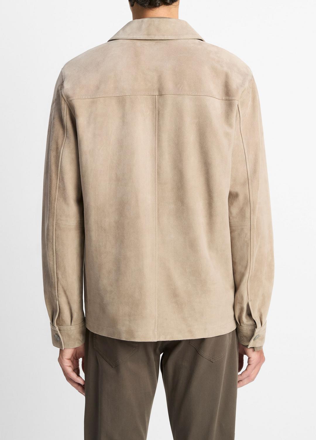 Suede Shirt Jacket in Shirt Jackets | VINCE Men