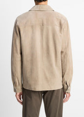 Suede Shirt Jacket in Shirt Jackets | VINCE Men