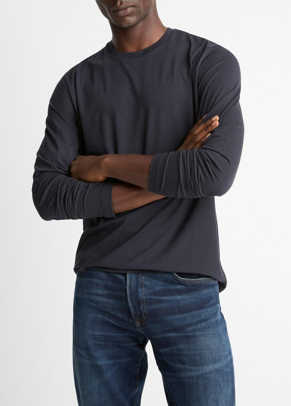 Triblend Jersey Long-Sleeve T-Shirt in Long Sleeve | VINCE Men