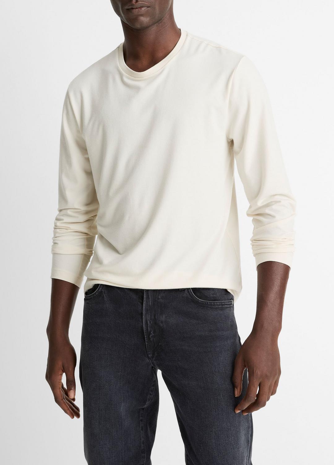 Triblend Jersey Long-Sleeve T-Shirt in Long Sleeve | VINCE Men