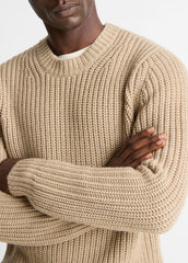 Utility Shaker Merino Wool Sweater in Crew Neck | VINCE Men