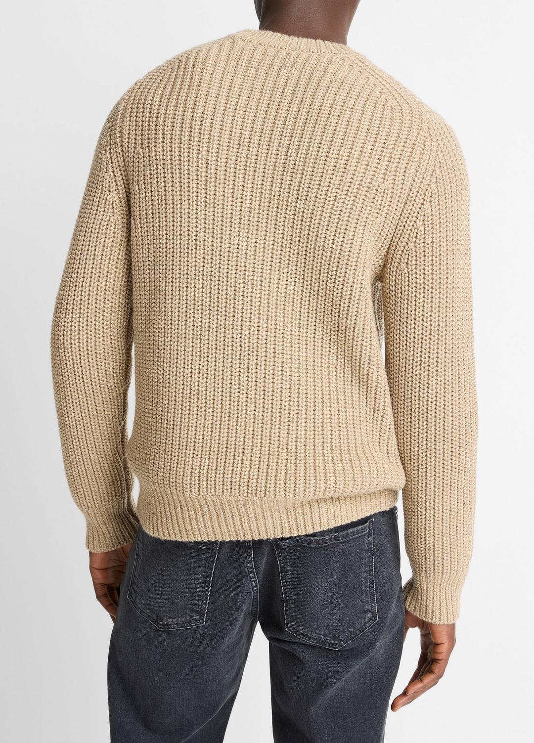 Utility Shaker Merino Wool Sweater in Crew Neck | VINCE Men
