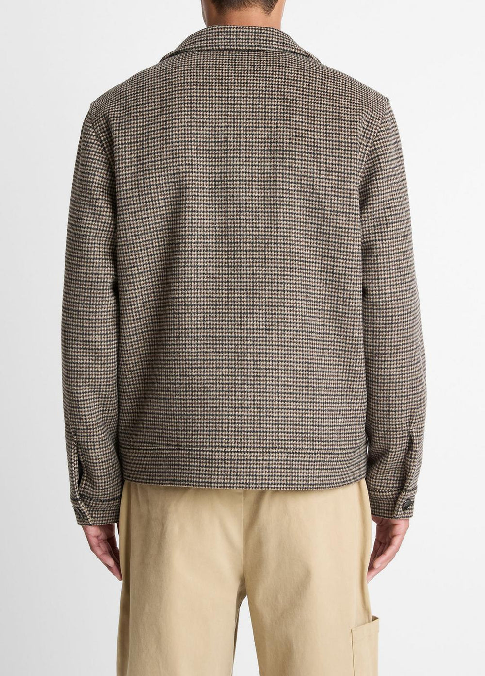 Houndstooth Bomber Jacket in Jackets | VINCE Men