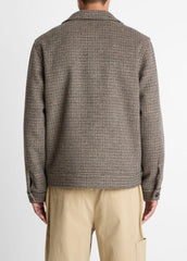 Houndstooth Bomber Jacket in Jackets | VINCE Men