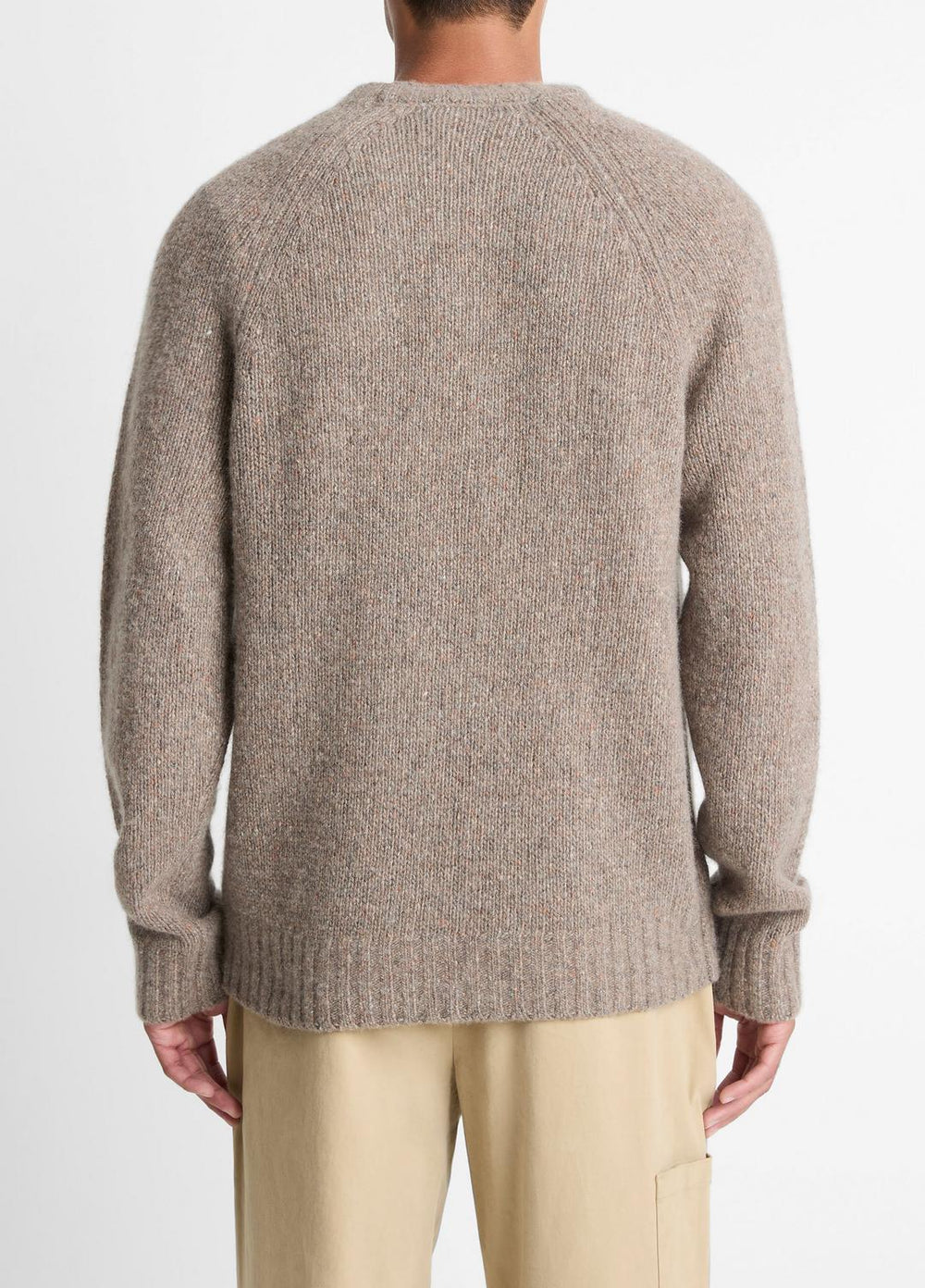 Donegal Cashmere Raglan-Sleeve Sweater in Crew Neck | VINCE Men