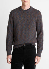 Multi-Mix Alpaca-Merino Wool Sweater in Crew Neck | VINCE Men