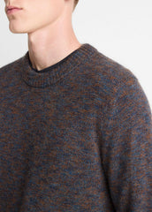 Multi-Mix Alpaca-Merino Wool Sweater in Crew Neck | VINCE Men