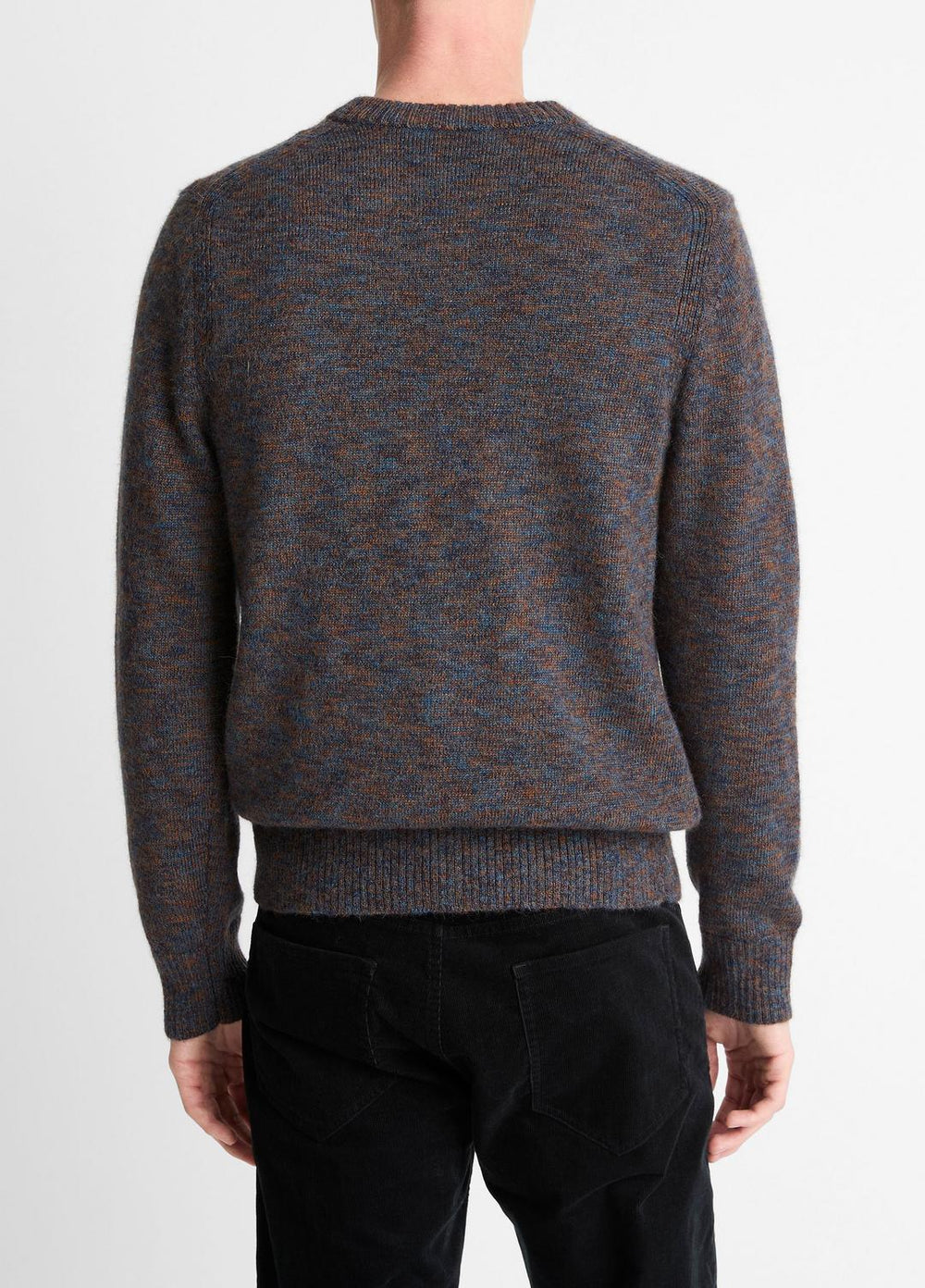 Multi-Mix Alpaca-Merino Wool Sweater in Crew Neck | VINCE Men