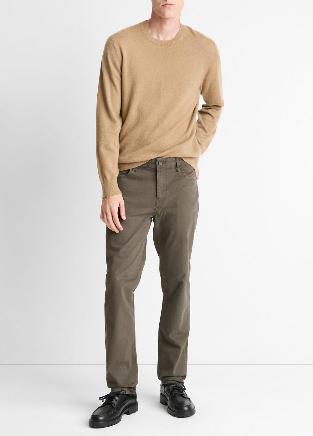 Cashmere Crew Neck Sweater in Crew Neck | VINCE Men