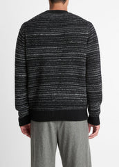 Marled Stripe Merino Wool-Blend Sweater in Crew Neck | VINCE Men