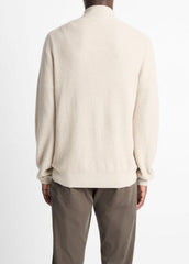 Geo-Jacquard Wool-Blend Quarter-Zip Sweater in Quarter Zip | VINCE Men