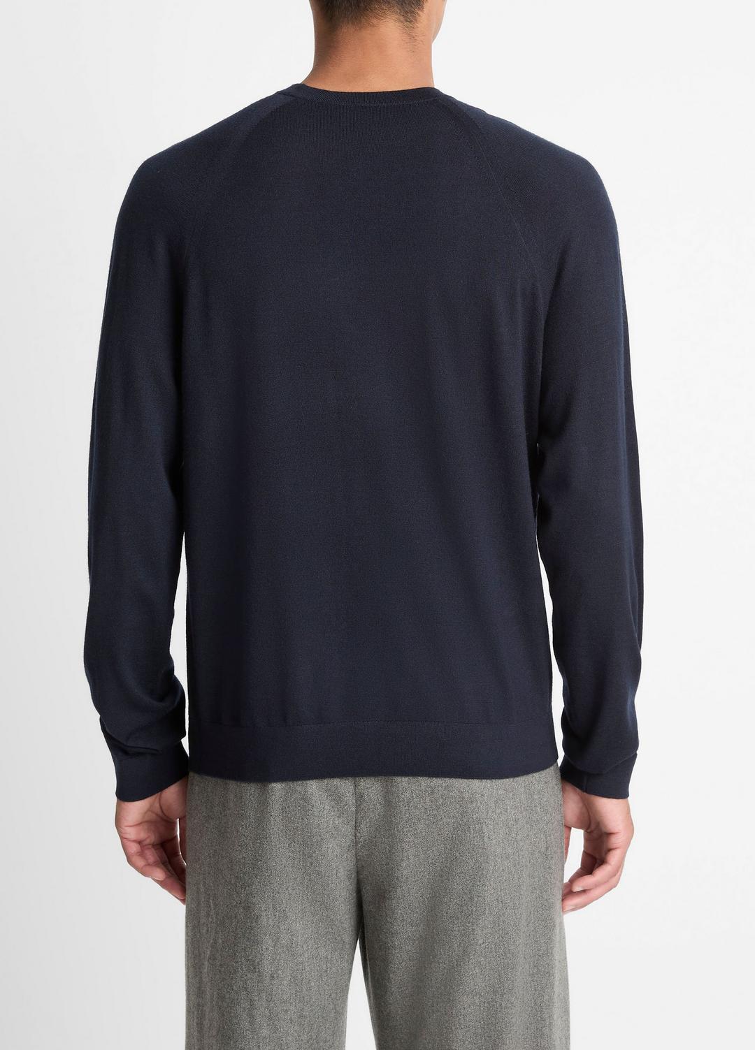 Featherweight Wool-Cashmere Crew Neck Sweater in Crew Neck | VINCE Men