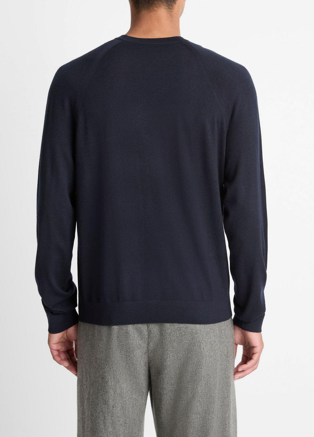 Featherweight Wool-Cashmere Crew Neck Sweater in Crew Neck | VINCE Men