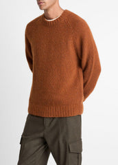 Donegal Cashmere Raglan-Sleeve Sweater in Crew Neck | VINCE Men