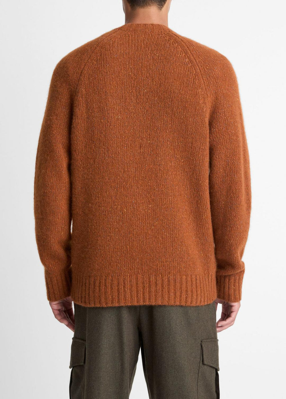 Donegal Cashmere Raglan-Sleeve Sweater in Crew Neck | VINCE Men